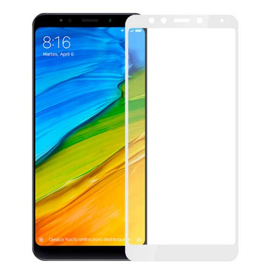 Vidro Temperado Completo Curvo 5D - Xiaomi Redmi 5 Plus Branco