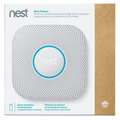 Detector de Fumaça   CO2 Google Nest Protect S3000BWIT