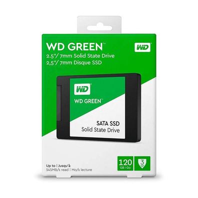 Disco Duro SSD Western Digital Green 120GB SATA 3 2,5 ''