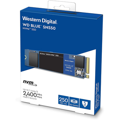 Disco Duro Western Digital Blue Blue M2 SSD 250GB PCIe SN550 NVMe