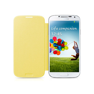 Funda tipo libro para Samsung Galaxy S4 Mini Amarela