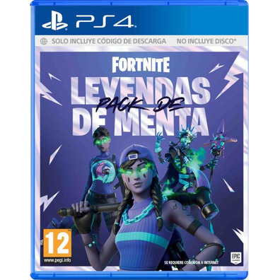 Fornite: Pack de Leyendas de Menta (Código de Coisa)-PS4