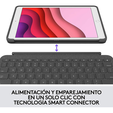 Funda con Hidrologitech Combo Touch iPad (7ª y 8ª Gen) 10,2 " Gris