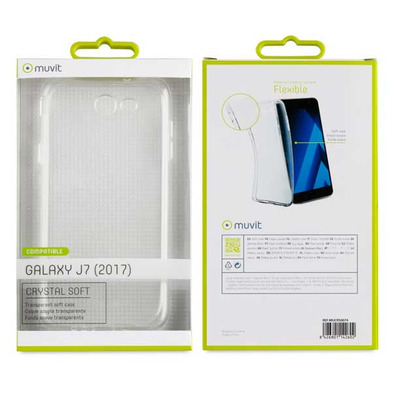 Funda Cristal Soft Transparente Samsung Galaxy J7 2017 Muvit