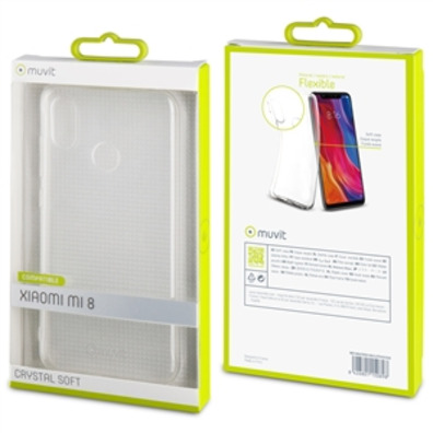 Capa De Vidro Soft Xiaomi Mi 8 Transparente Muvit