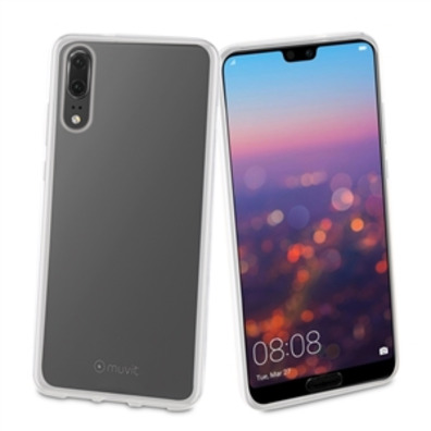 Caixa de cristal macio transparente Huawei P20 Muvit