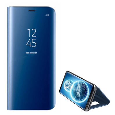 Capa de espelho tipo libro - Samsung Galaxy S9 Azul