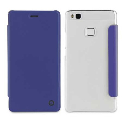 Funda Folio Azul parte Traseira Transparente Huawei P9 Lite Muvit