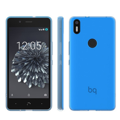 Funda Gummy BQ Aquaris X5 Plus Azul