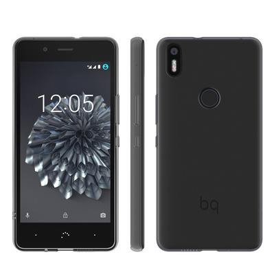 Funda Gummy BQ Aquaris X5 Plus Negro