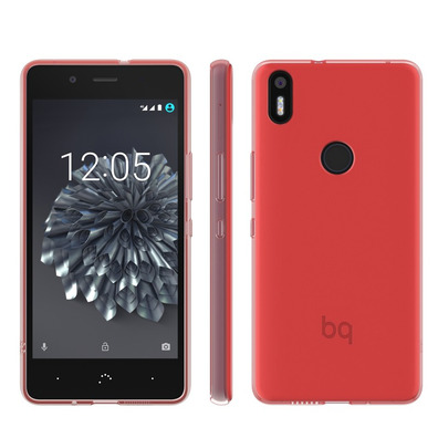 Funda Gummy BQ Aquaris X5 Plus Vermelho