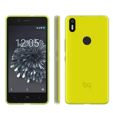 Funda Gummy BQ Aquaris X5 Plus Verde Lima