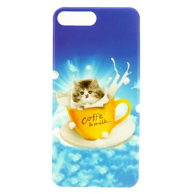 Funda TPU iPhone 7 Plus Cat Leite X-One