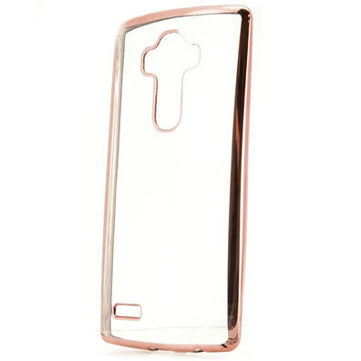 Funda TPU Metal LG K10 Rosa