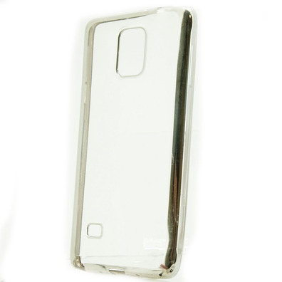 Funda TPU Metal Samsung Galaxy Note 4 Prata X-One