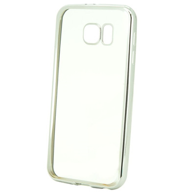 Funda TPU Metal Samsung Galaxy S6 Prata X-One