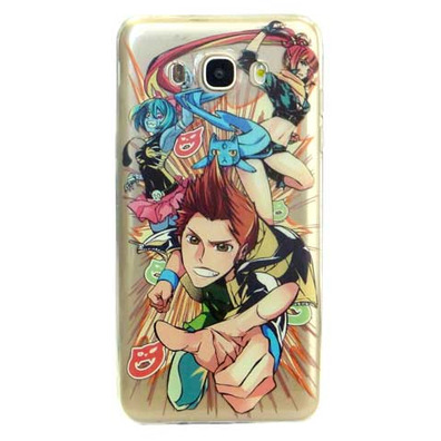 Funda TPU Transparente Gato Samsung Galaxy J7 2016 el Rubius