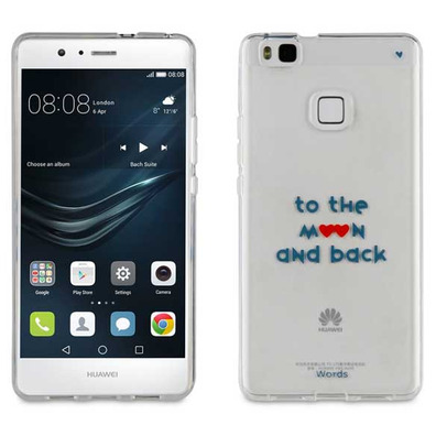 Funda TPU Transparente to the Moon and Back Huawei P9 Lite