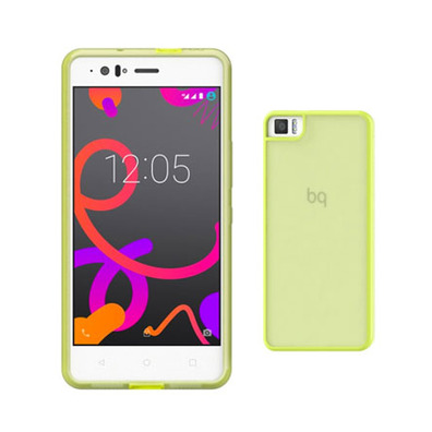 Funda Bq Aquaris M5 Gummy Lime