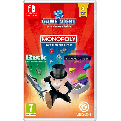 Hasbro Game Night (Monopoly + Risco + Perseguição Trivial) Switch