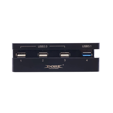 Hub USB 4 Portas Para PS4 Slim Preto