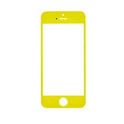 Cristal frontal para iPhone 5/5S/5C/SE Amarelo