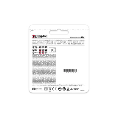 Kingston MicroSDXC 64gb uhs-i Clase 10 + Adaptador SD