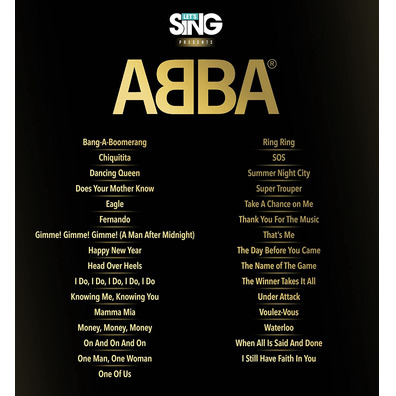 Vamos Sing Abba PS5