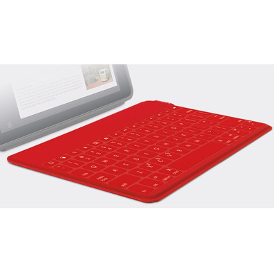 Teclado Logitech Keys-to-Go Vermelho