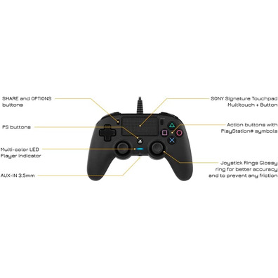 Mando Nacon Compact Wired Black PS4