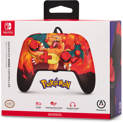 Mando Power A Wired Controller Pokemon Charizard Vortex Switch