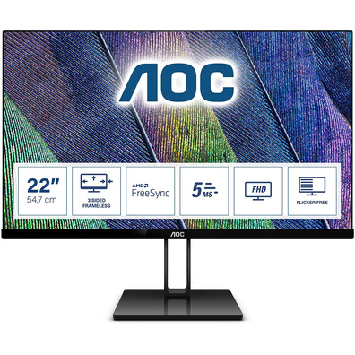 Monitor AOC 22V2Q 21,5 " Full HD Negro