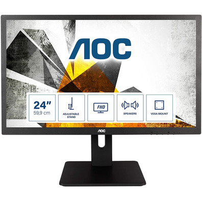 Monitor AOC E2475PWJ 23,6 " Full HD Multimídia Negro