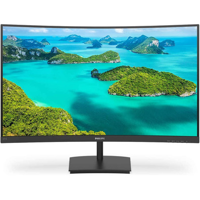 Monitor Curvo Philips E-Line 241E1SCA 23,6 " Full HD Multimídia Negro