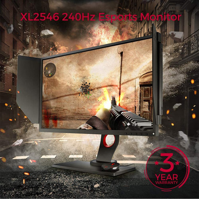 Monitor Gaming diodo EMISSOR de luz 24.5" BenQ XL2546 ZOWIE Preto