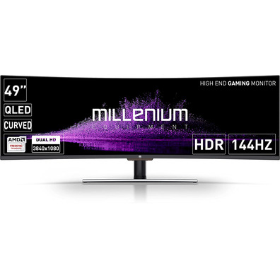 Monitor Gaming Millenium 49 '' Curvo FHD IPS 144 Hz