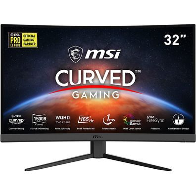 Monitor Gaming MSI Optix G32CQ4 Curvo 31,5 '' LED