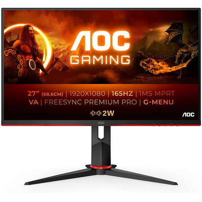 Monitor LED 27 '' AOC 27G2SAE/BK Negro / Rojo