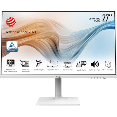 Monitor LED 27 '' MSI Modern MD271PW Blanco