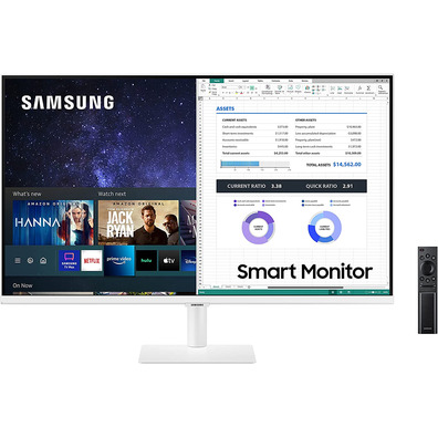 Monitor LED 32 '' Samsung Smart M5 Blanco