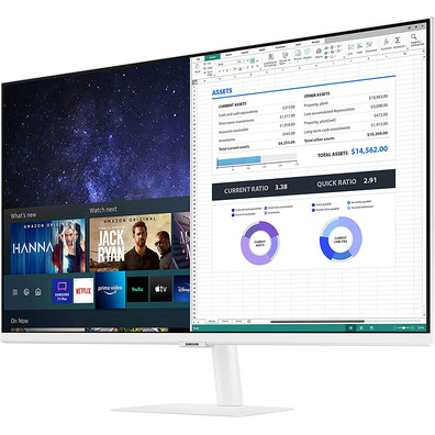 Monitor LED 32 '' Samsung Smart M5 Blanco