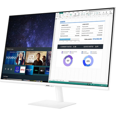 Monitor LED 32 '' Samsung Smart M5 Blanco