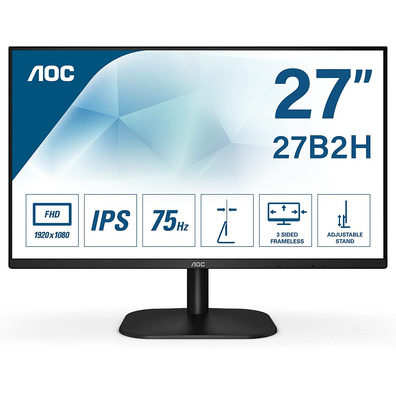 Monitor LED IPS 27 '' AOC 27B2H Negro