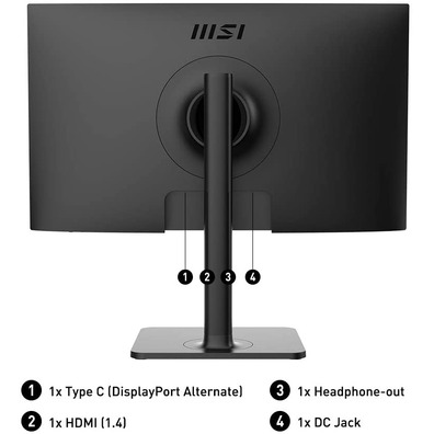 Monitor LED MSI Moderno 23,8 '' MD241P Negro