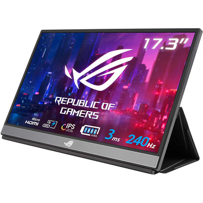 Monitor Portátil Gaming Asus ROG Strix XG17AHPE 17,3 " Full HD Multimídia Negro