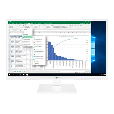 Monitor Profesional LG 27BK550Y-W 27 " Blanco FHD / Multimídia