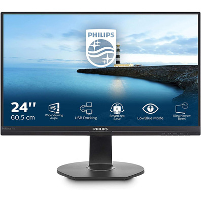 Monitor Profesional Philips 241B7QUPEB 23,8 " Full HD Multimídia Negro