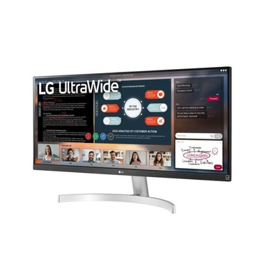 Monitor Ultrapanorámico Profesional LG 29WN600-W 29 " /Full HD/Multimídia Plata