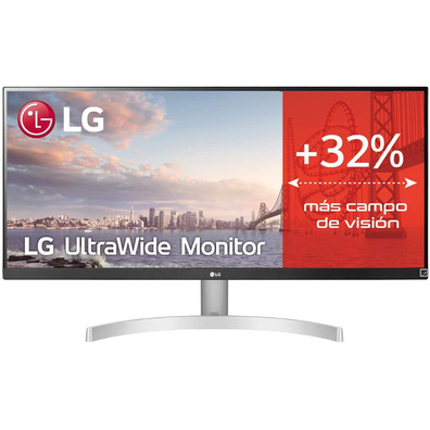 Monitor Ultrapanorámico Profesional LG 29WN600-W 29 " /Full HD/Multimídia Plata