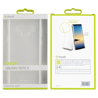 Capa De Vidro Soft Samsung Galaxy Note 9 Transparente Muvit